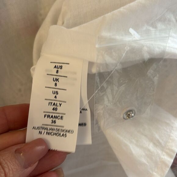 Nicholas eyelet floral print ruffle maxi dress, US4 - Picture 15 of 16